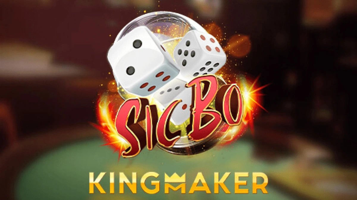 sampittoto Asia Gaming Sic Bo table with dice and betting grid